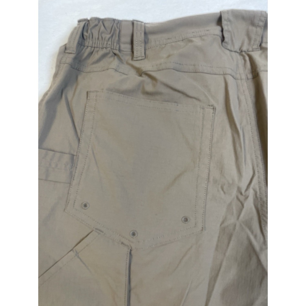 Duluth Trading Carpenter Pants 14x31" Curvesetter Elastic Waistband Cargo Khaki - Picture 14 of 16